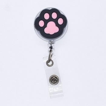 Retractable Cat Paw ID Badge Holder