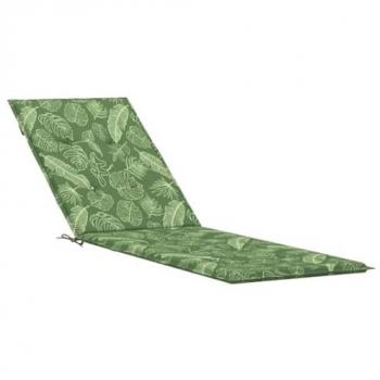 VidaXL Almofada de Cadeira de Exterior – Oxford com Folhas
