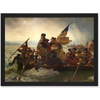 Washington at the Delaware – Classic War Scene A4 Poster