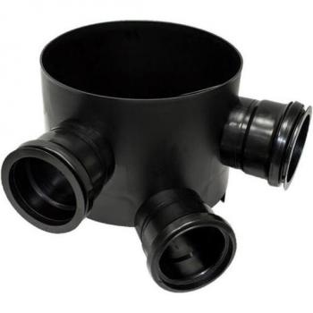 FloPlast 300mm Mini Access Chamber Base with 3 Fixed Inlets