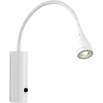 Applique LED Mento blanche avec bras réglable