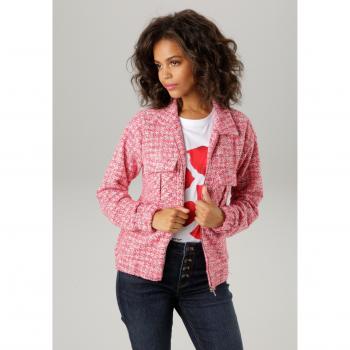 Aniston CASUAL Blouson mit meliertem Bouclé-Jacquard-Muster