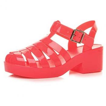 Coral Fisherman Mid‑Block Sandals