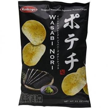 COMIDA JAPONESA ASIATICA Patatas fritas Wasabi y Nori Koikeya 100 gr