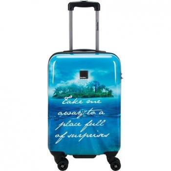 Trolley Saxoline Bleu 54 cm – Bagage de Voyage Petit (ABS/PC)