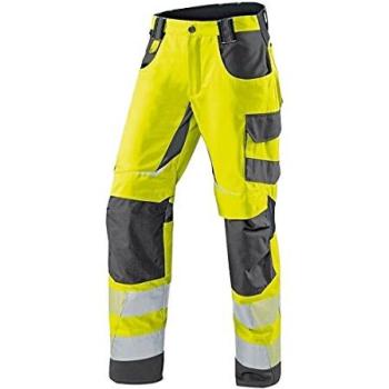 Kübler Sommerbundhose mit Reflexion (PSA) 2407 in warngelb/anthrazit, Größe 94