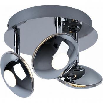 Schwenkbare LED Deckenleuchte 18 Watt Chrom