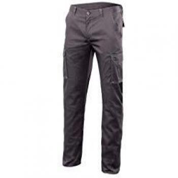 Pantalón de Trabajo T48; Stretch Multibolsillos; Velilla; Gris