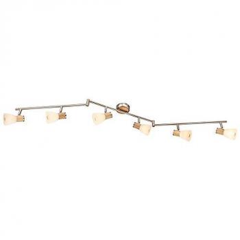 Lampada LED da soffitto in legno per ambienti interni