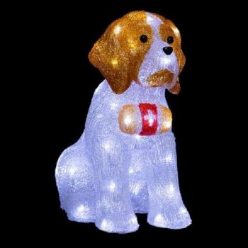 Chien lumineux extérieur Saint-Bernard 40 LED H38cm