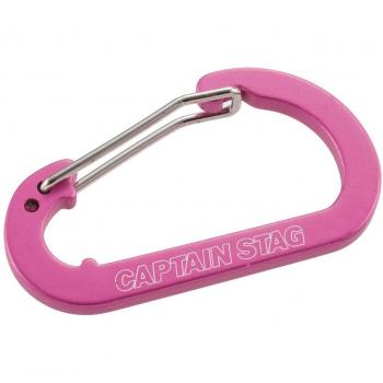Pink Captain Stag Aluminum D‑Shaped Carabiner