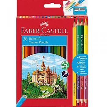 Pastelli Colorati Eco astuccio da 36 + 3 matite bicolor + 1 Matita di grafite Faber Castell 110336