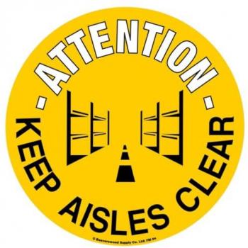 Clear Aisle Safety Floor Graphic