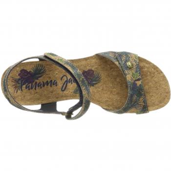Panama Jack Damen Julia Cork Riemchensandalen, Blau (Marino B4), 40 EU