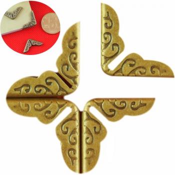 Esquinera de Artesanía Metálica Dorada 100 Set