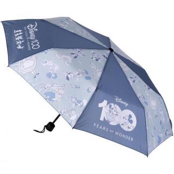 PARAGUAS MANUAL PLEGABLE DISNEY 100 BLUE