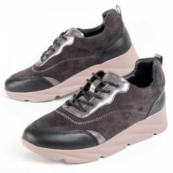 Montevita Wedge-Schuh Liria Grau US 39