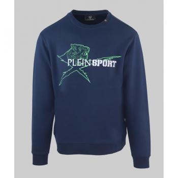 Felpa Blu Uomo S PLEIN SPORT Continua