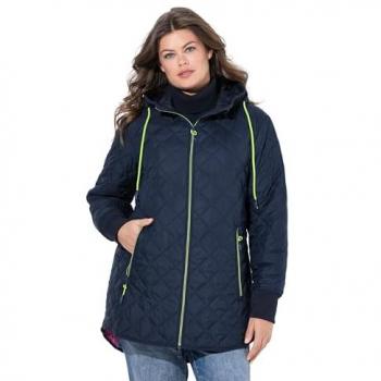 Stylische Steppjacke für Damen in Blau, große Größen