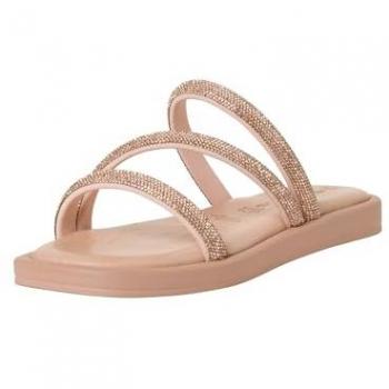 Tamaris Glitzer-Pantolette in Rosa, Größe 37