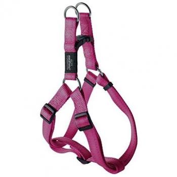 Rogz Utility Hundegeschirr, reflektierend, verstellbar, 1,9 cm, Fanbelt, Large, Rose