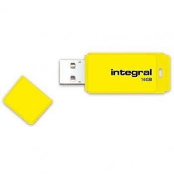 Cle usb INTEGRAL NEON JAUNE 16 GB