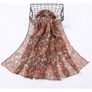 Viscose Flower Scarf for Women