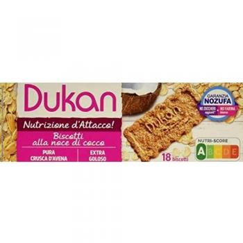 Dukan biscotti crusca d avena al gusto di cocco 6 monoporzioni