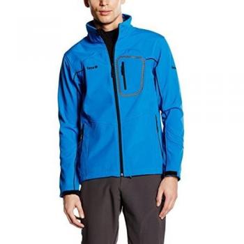 IZAS Premium Softshell Jacke Magen – Blau/Schwarz, 3XL