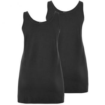 Yours Curve Vests Longes Noirs – 2 pièces