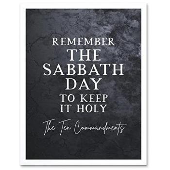 Faithful Pause: Ten Commandments Wall Decor
