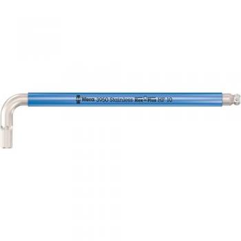 Wera 3950 SPKL Hex-Plus HF 10,0 – Metrische Winkelschlüsselserie, Edelstahl, 10 × 224 mm