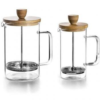 Cafetière à piston en bois Lacor 800 ml 6 tasses LA62168