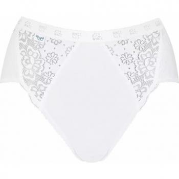 Slip chic in cotone pizzo Sloggi bianco