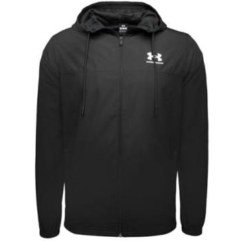 Sudadera con Capucha y Cremallera UA Rival Negro