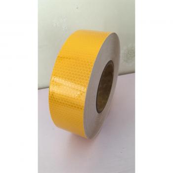 Cinta de Advertencia Reflectante 45m de PVC Superimpermeable