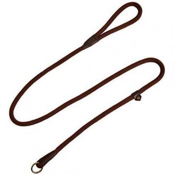Nylon Rope Slip Lead by Ancol, Brown, 1.5m x 12mm