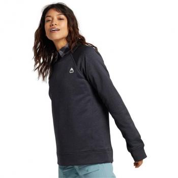 Burton Oak Damen-Fleece-Crew in Schwarzgrau – S