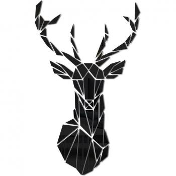 Art mural cerf en miroir