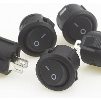 Mini Interruptor Basculante Rojo 16 mm