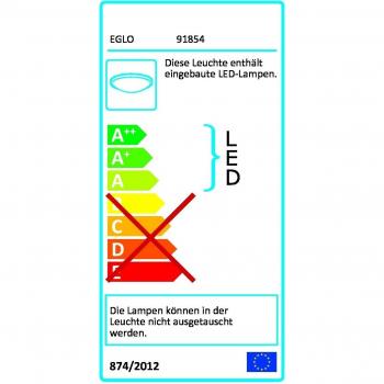 Eglo Arezzo LED Schreibtischlampe – 24 W, Stahlfassung nickel‑matt