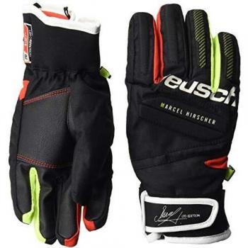 Reusch Kinderhandschuh Marcel Hirscher R‑TEX XT – Schwarz/Feuerrot, 5.5 EU