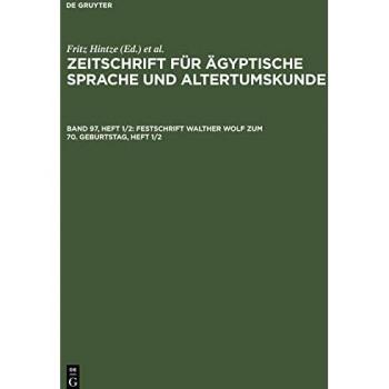Festschrift Walther Wolf zum 70. Geburtstag Heft 1/2