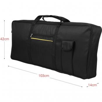 Gig Bag for 66/88-Key Electric Piano with Anti-Collision Cotton and Shoulder Strap