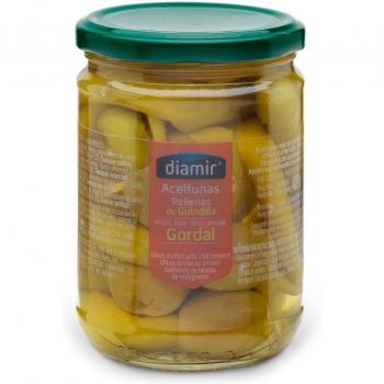 Chili‑Schoten Oliven – Diamir Gordal 420 ml