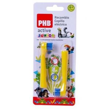 CEPILLO DENTAL ELECTRICO PHB ACTIVE JUNIOR 2U RECAMBIO CABEZAL