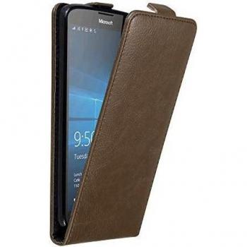 Couvercle de Protection en Simili-Cuir Marron à Fermeture Magnétique – Cadorabo, Lumia 950 XL