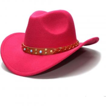 LUCKYLIANJI Felt Cowboy Hat for Kids