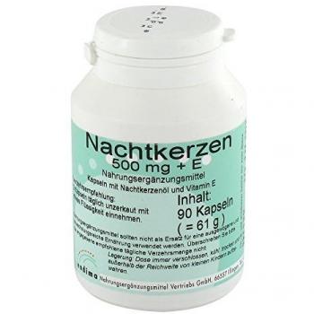 Nachtkerzen 500 mg + Vitamin E Kapseln 90 St