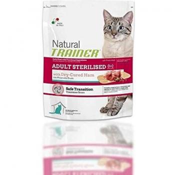 Natural Trainer Gatto Adulto con Prosciutto Sterilizzato 1,5 kg